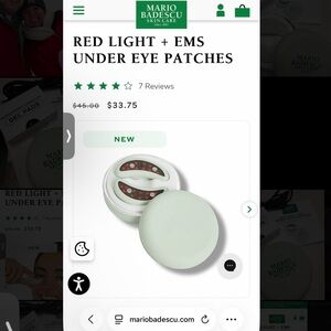 Mario Badescu EMS + Red Light Under Eye Patches